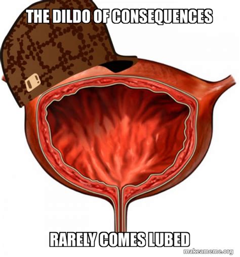 The Dildo Of Consequences Rarely Comes Lubed Scumbag Bladder Meme Generator