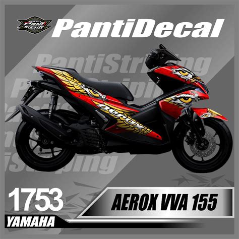 Jual Stiker Decal Custom Motor Aerox Desain Motif Eagle Sayap