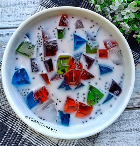 Resep Es Susu Jelly Pelangi Manis Dan Creamy Cocok Untuk Ide Jualan