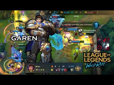 Garen Wild Rift Temporada Garen Vs Yone Garen Gameplay Los