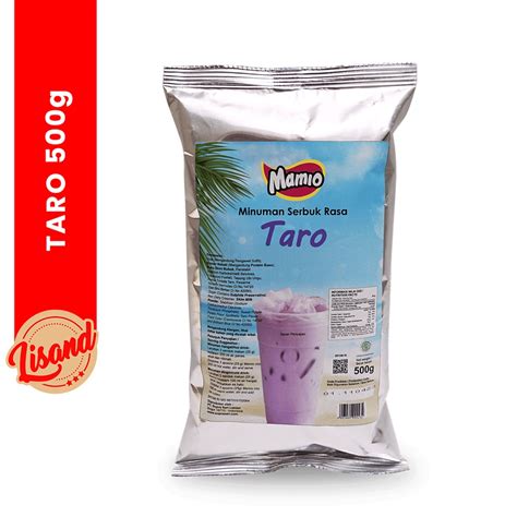 Jual Bubuk Minuman Taro Mamio Kemasan 500g Shopee Indonesia