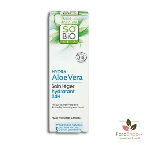 SO BiO HYDRA ALOE VERA SOIN LEGER HYDRATANT 24H