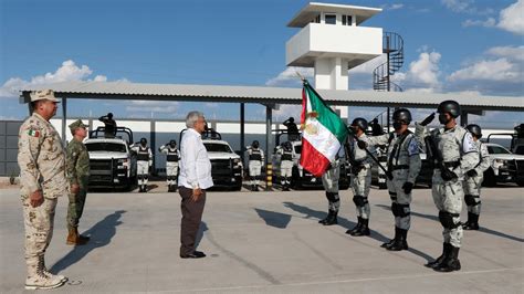 Inauguración De Instalaciones De La Guardia Nacional Desde Ahumada