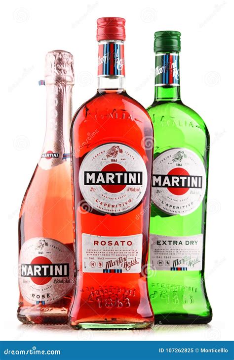 Bottles Of Martini Famous Italian Vermouth Editorial Image Image Of