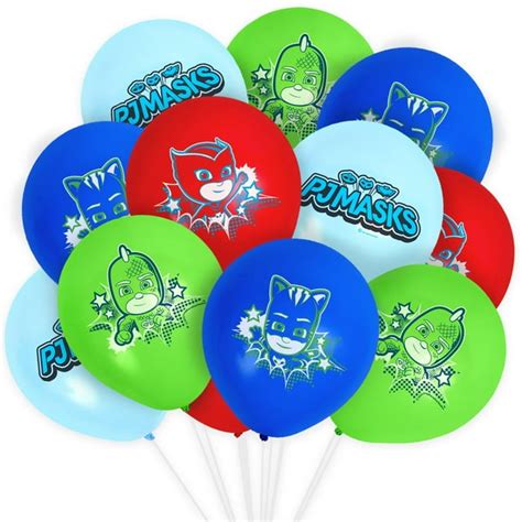 Pj Masks Balloon Bouquet 12 Pack Pj Masks Party Supplies