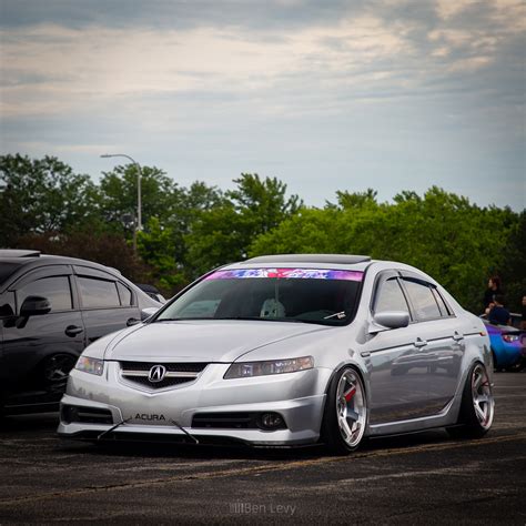 Silver Acura Tl With Aggressive Stance Benlevy