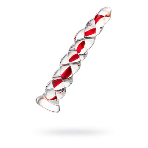 Sexus Glass Dildo Red Ribbed Cm Adulttoystore Au Afterpay Zip Pay