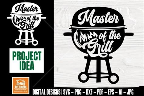 Master Of The Grill SVG BBQ SVG FILE Graphic By TonisArtStudio