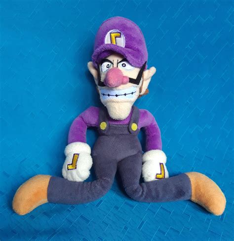 Super Mario Waluigi Nintendo Sanei Plush Stuffed Doll Soft Toy Etsy