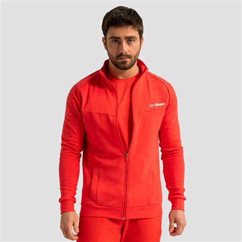 Mikina So Zipsom Limitless Hot Red Gymbeam Gymbeam Sk