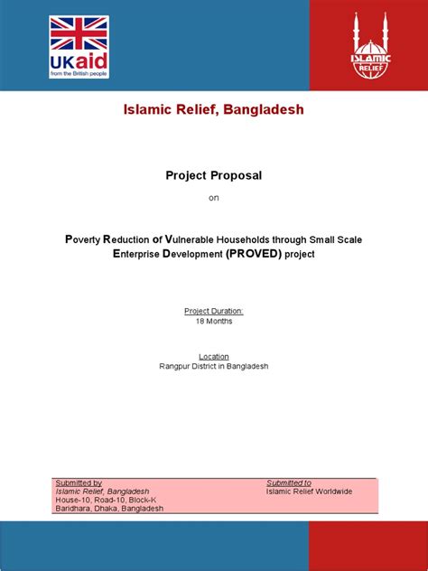 Bangladesh Proved Project Proposal Pdf Microfinance Poverty