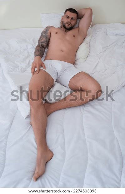 Top View Handsome Nude Man Lying Stock Photo Shutterstock