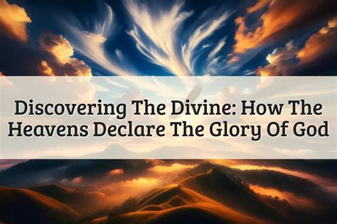 How Heavens Declare The Glory Of God Truth About Psalm