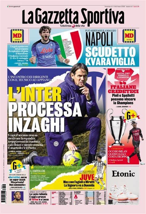 Capa La Gazzeta Dello Sport Mar O Capasjornais Pt