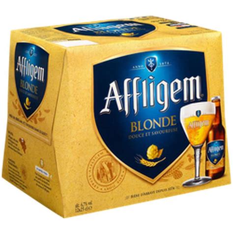 Pack de bière cuvée blonde d abbaye Affligem 6 7 12 x 25 cl La Belle Vie Courses en