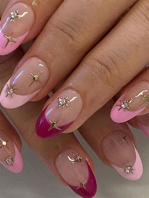 24 Peças Curto Oval Estilo Francês Unha Falsa 1Peça Lixa De Unhas 1