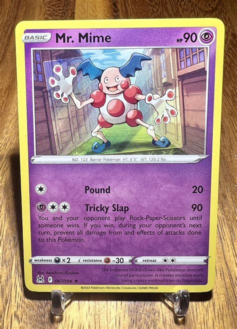 Mr Mime 067 196 Non Holo Rare Lost Origin Pokemon Card NM EBay