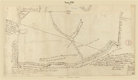 Turner Maine Old Town Map Reprint Roads Place Names