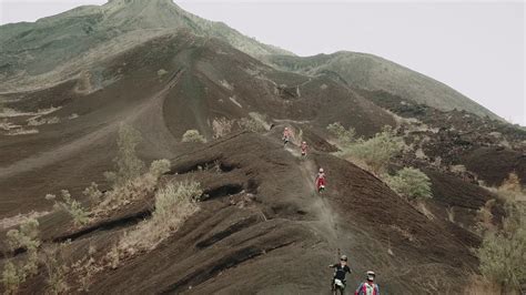 Volcano Ride In Bali Black Lava Track Mount Batur Kintamani Forest