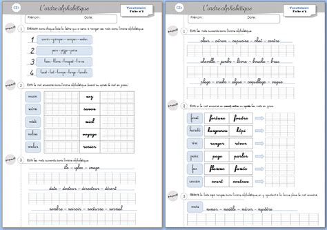 Etude De La Langue Ce Vocabulaire Orph Ecole