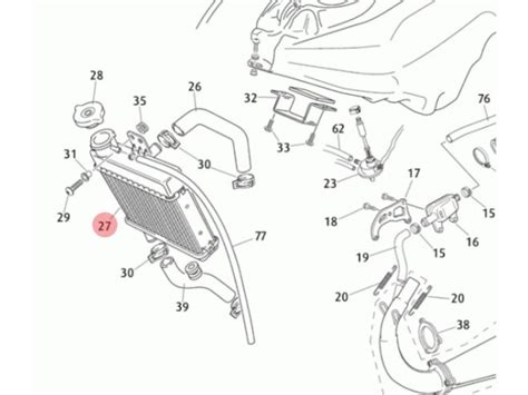 Radiateur D Eau Rieju RS3 50cc Et 125cc