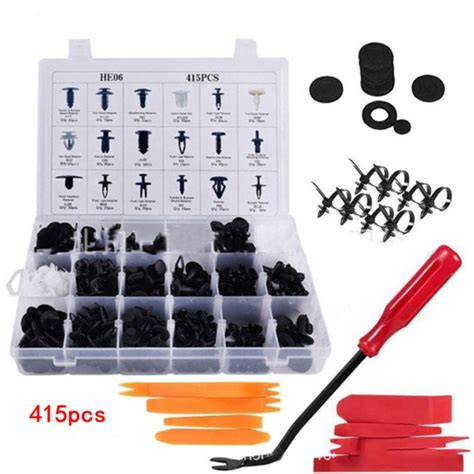 Car Retainer Clips Plastic Fastener Kit Auto Push Pin Rivets Set Door Trim Panel Clips For Gm