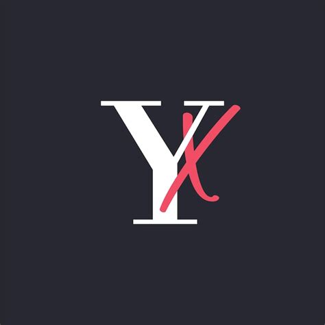 Premium Vector Letter Yx Logo Perfectly Blended Initials Yx Letter