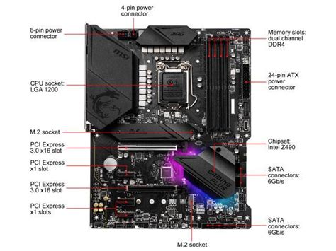 Msi Mpg Z490 Gaming Plus Lga 1200 Atx Intel Motherboard