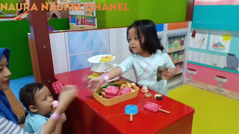 Serunya Bermain Di Playground Naura Naufal Masak Masakan Eskrim