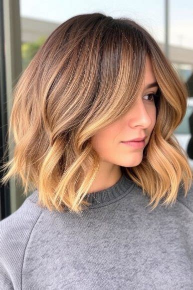 Wavy Lob Haircuts For Effortless Glamour Face Framing Balayage Lob