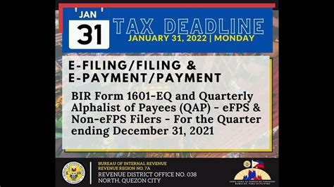 Bir Form 1601 Eq And Quarterly Alphalist Of Payees For The Quarter