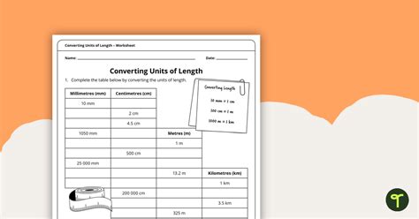 Converting Units Of Length Worksheet Teach Starter Worksheets Library