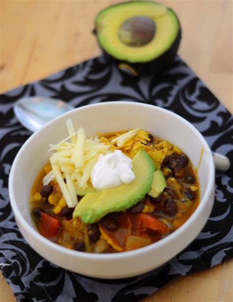 Vegetarian Tortilla Soup | The Surfer's Kitchen