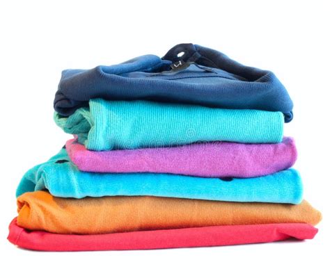 Pile Of Coloured Clothes From The Laundry Stock Image - Image: 15823077