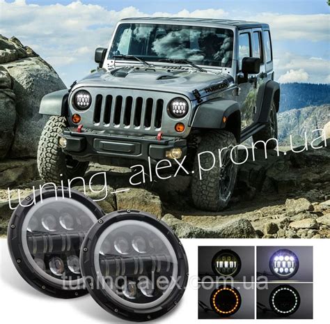 ФАРЫ СВЕТОДИОДНЫЕ НИВА 2121/21213, ВАЗ 2101/2102, ГАЗ 24, УАЗ 469, JEEP ...