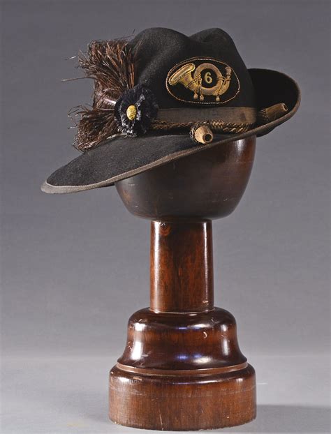 STUNNING CIVIL WAR UNION OFFICERS SLOUCH HAT FOR THE 6TH INFANTRY ...