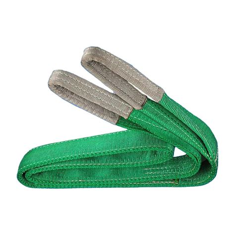 Soft Double Eyes Webbing Sling Belt Soft Round Polyester Flat Lifting