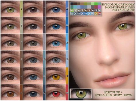 The Sims Resource Eye Colors Non Default