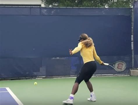 Serena Williams In Super Slow Motion Backhand 1 Western And Southern