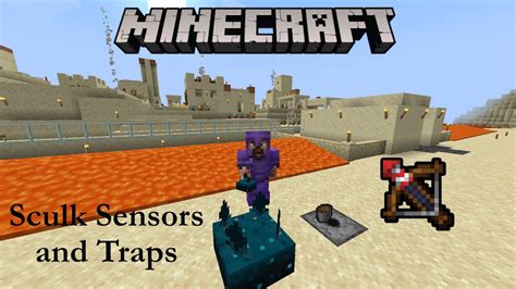 Minecraft Sculk Sensors And Traps 1 19 Youtube