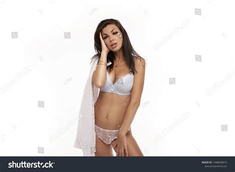 Beautiful Sexy Woman Wearing Lingerie On Stock Photo 1448630915 Shutterstock