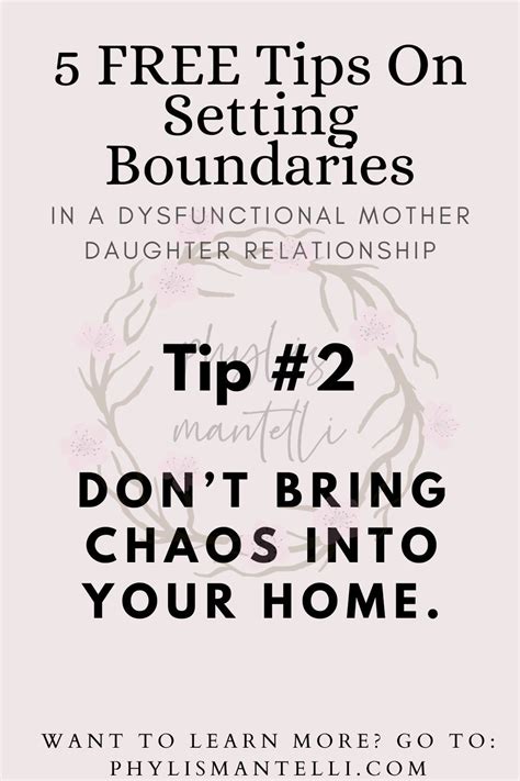 Tip 2 On Boundaries For Dysfunctional Mother Daughter Relationships