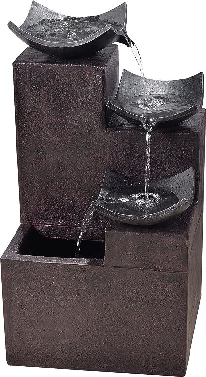 Amazon Teamson Home Modern Stone Look Tiered Floor Waterfall