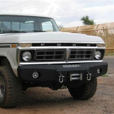 Iron Bull Bumpers® - Ford Bronco 1979 Base Front Winch Black Bumper