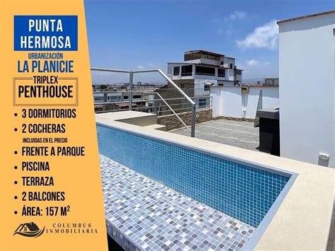 Venta Departamento En Punta Hermosa Lima Triplex Planicie