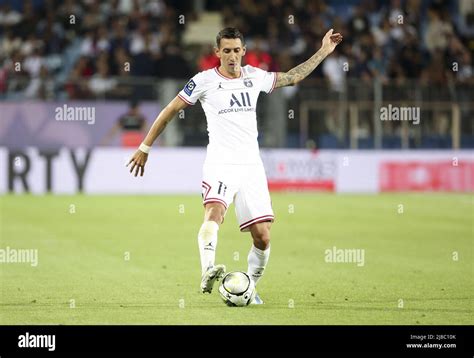 Angel Di Maria Of PSG During The French Championship Ligue 1 Football