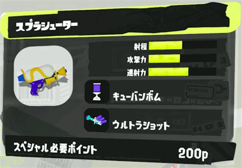 【スプラトゥーン3】スプラシューターの性能とおすすめギア【スプラトゥーン3攻略wiki】 神ゲー攻略