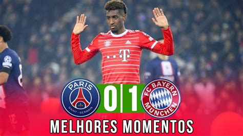 PSG 0 X 1 BAYERN DE MUNIQUE MELHORES MOMENTOS UEFA CHAMPIONS LEAGUE