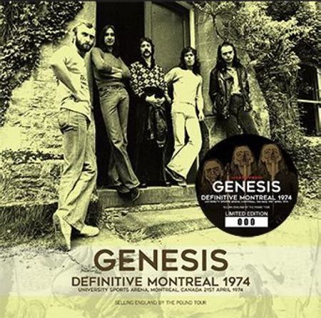 SYMPATHY FOR THE BOOTLEGS DEFINITIVE MONTREAL 1974 GENESIS