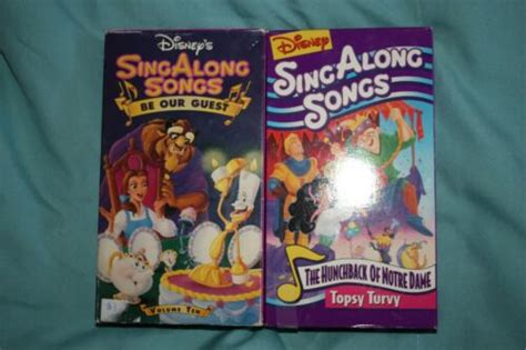 Disney Sing A Long Songs VHS Tape Be Our Guest Topsy Turvy EBay